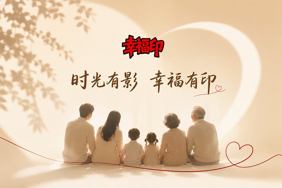 幸福印家庭影像拍摄风格示意图